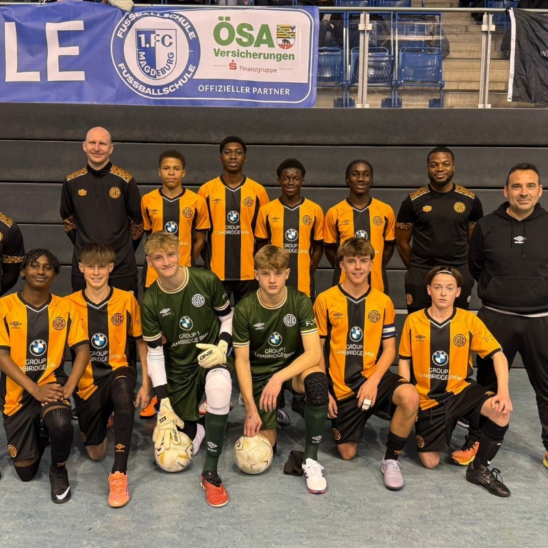 CambridgeUtdFC's tweet photo. It was a huge weekend for our Academy on the European stage! 🇩🇪🌍

#CamUTD | @cufcacademy1