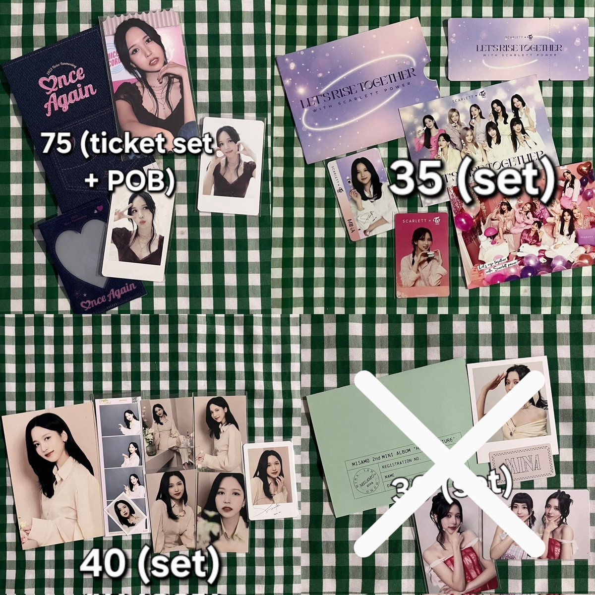 itsnoteasyforyu's tweet photo. ☆ Sets World in a Day + University + Together 1&amp;2 + Once Again + Holders ☆ https://t.co/3XqoR8owtl