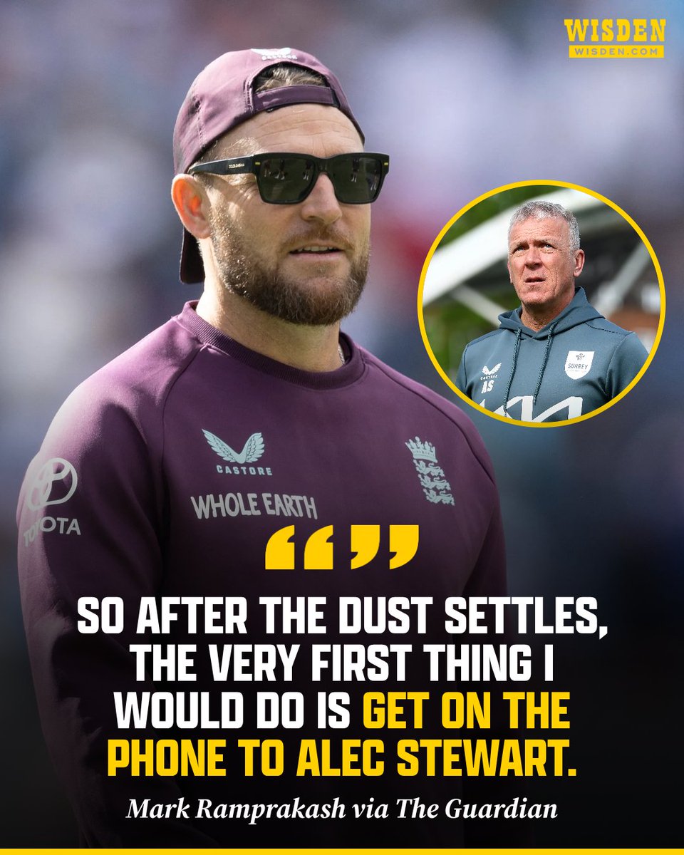 WisdenCricket's tweet image. 🗣️ "This series has trashed his [McCullum's] credibility."

Mark Ramprakash has pushed for England great Alec Stewart to be involved in the future leadership of the national team.

#Ashes