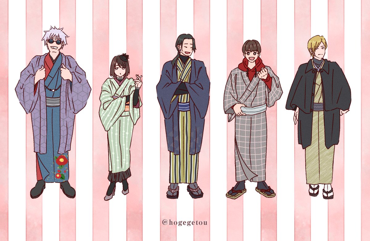 さしすゆけ着物〜
遅い＆雑だけど2026年描き初め🥹🎍

(私の趣味をがっつり詰め込んでしまいました)