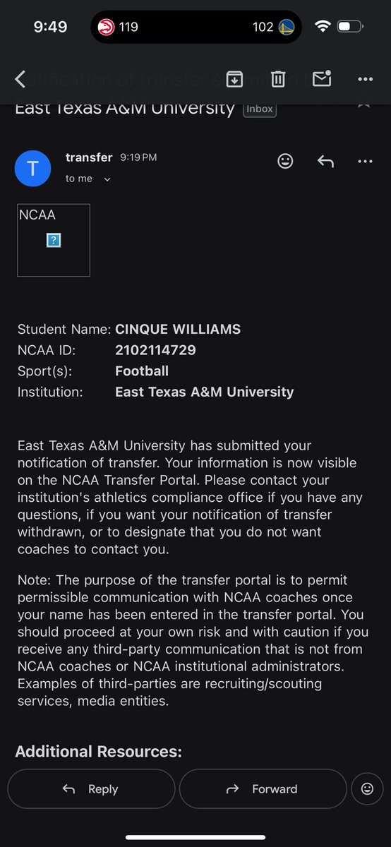 Cinque Williams tweet media