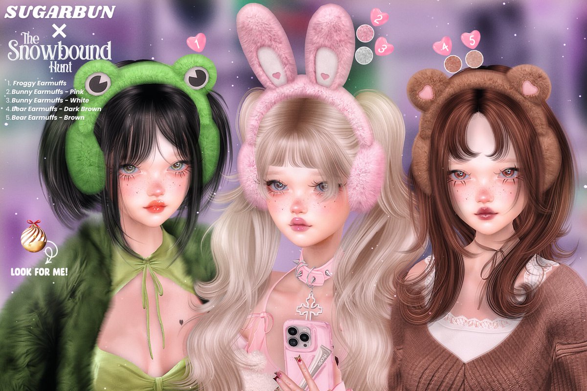 KawaiiFeedSL's tweet photo. SugarBun: [25L per hunt item] @ Snowbound Hunt〡Taxi: https://t.co/VMqzfVZjYW 
#SecondLife #SugarBun #SnowboundHunt #slevent #slcontent #KawaiiFeed https://t.co/4wlPMKLdlX