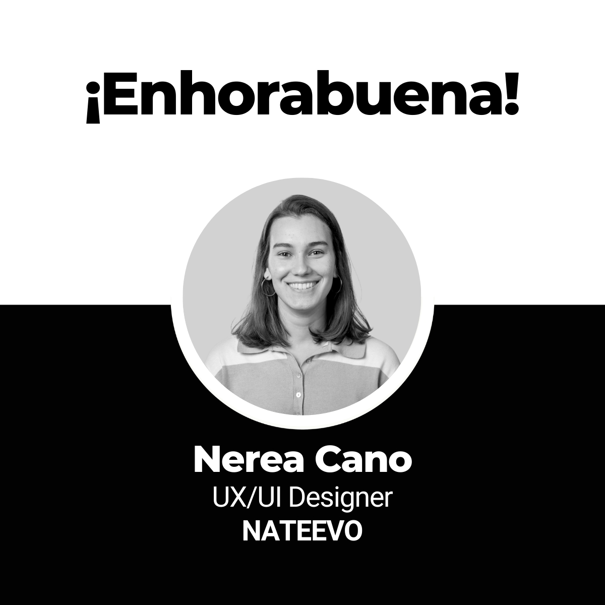 NeolandStudio's tweet image. ¡Hoy queremos felicitar a Nerea Cano! 🎉  Esta alumna de nuestro Bootcamp en Diseño UX/UI, lleva unos cuantos meses trabajando en @nateevo_digital  ¡enhorabuena Nerea! 🌟 Te deseamos el mayor de los éxitos 🌟

#uxui #uxuidesign #uxuidesigner #neolander #Neoland