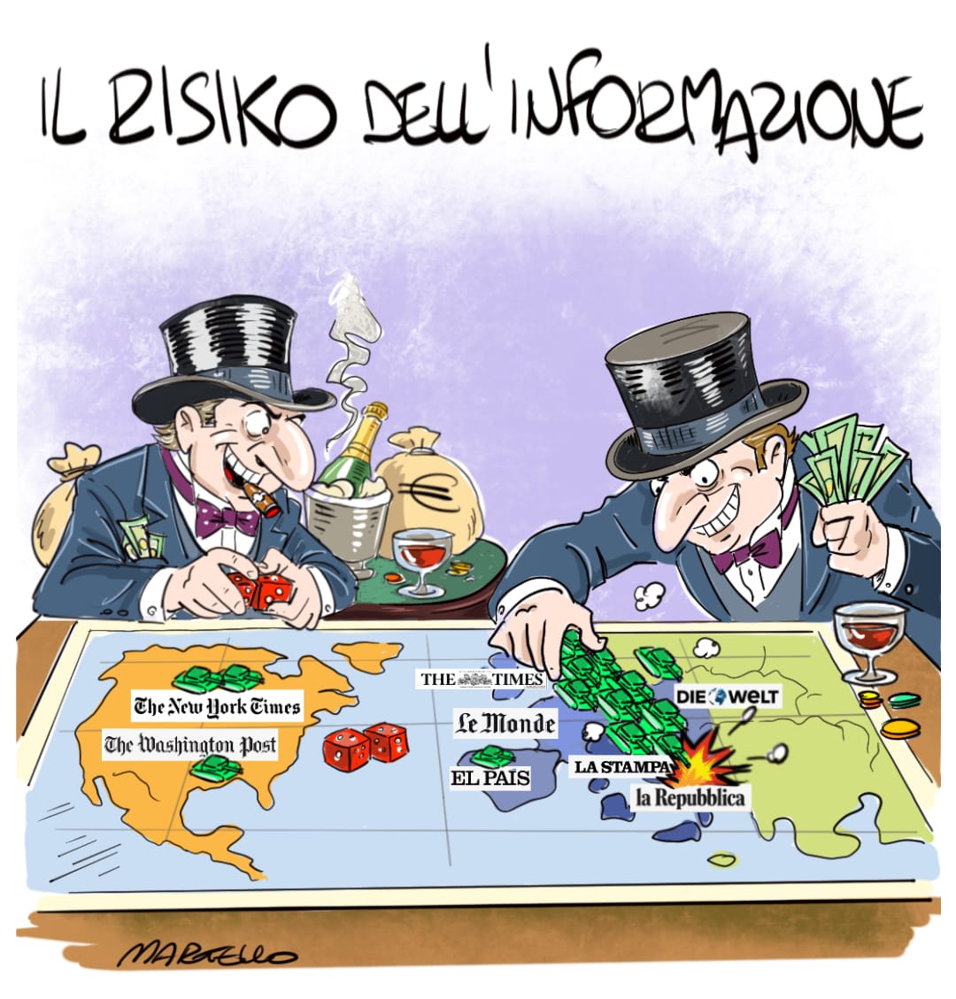 FnsiSocial's tweet photo. Contratto #Fnsi #Fieg, il punto sulla trattativa per il rinnovo e lo stato di salute dell'#informazione nel mondo nelle vignette di Pasquale Martello.
Grazie anche a Barbara Cataldi

#GiornalismoDignità
#IlNostroLavoroVale

@IFJGlobal @USIGRai @INPGI_official @CasagitSalute https://t.co/dFLKmFkrp9
