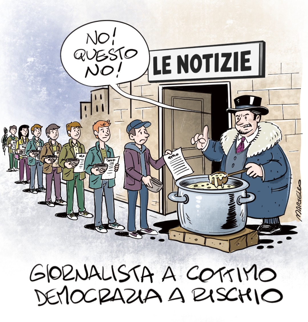FnsiSocial's tweet photo. Contratto #Fnsi #Fieg, il punto sulla trattativa per il rinnovo e lo stato di salute dell'#informazione nel mondo nelle vignette di Pasquale Martello.
Grazie anche a Barbara Cataldi

#GiornalismoDignità
#IlNostroLavoroVale

@IFJGlobal @USIGRai @INPGI_official @CasagitSalute https://t.co/dFLKmFkrp9