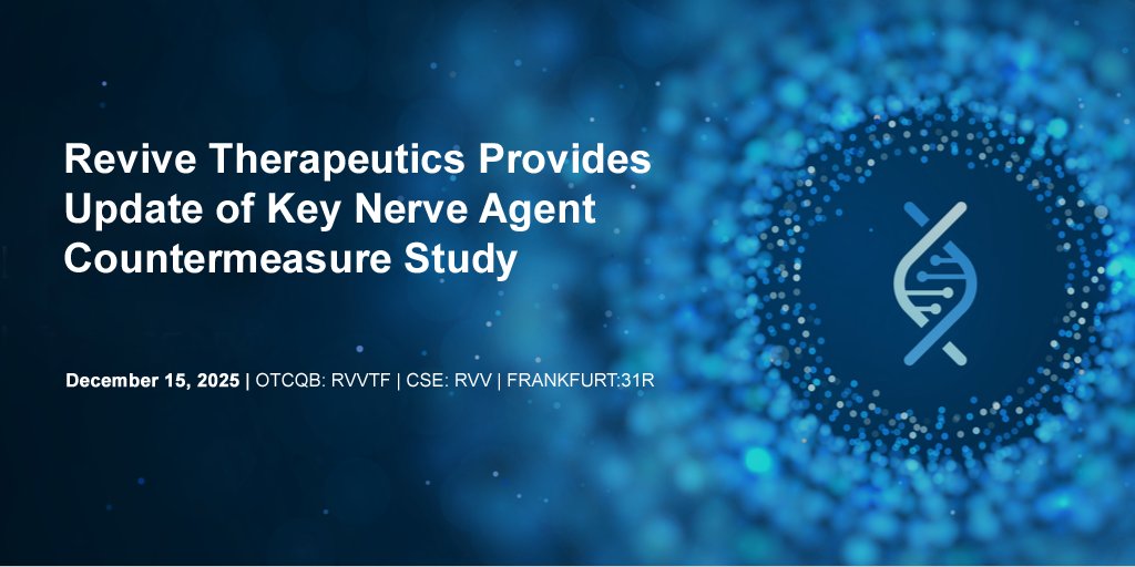 Revive Therapeutics (CSE: RVV, US: RVVTF) Official tweet media
