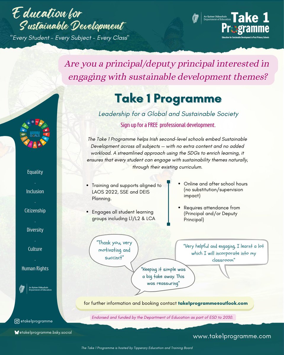 Take 1 Programme tweet media