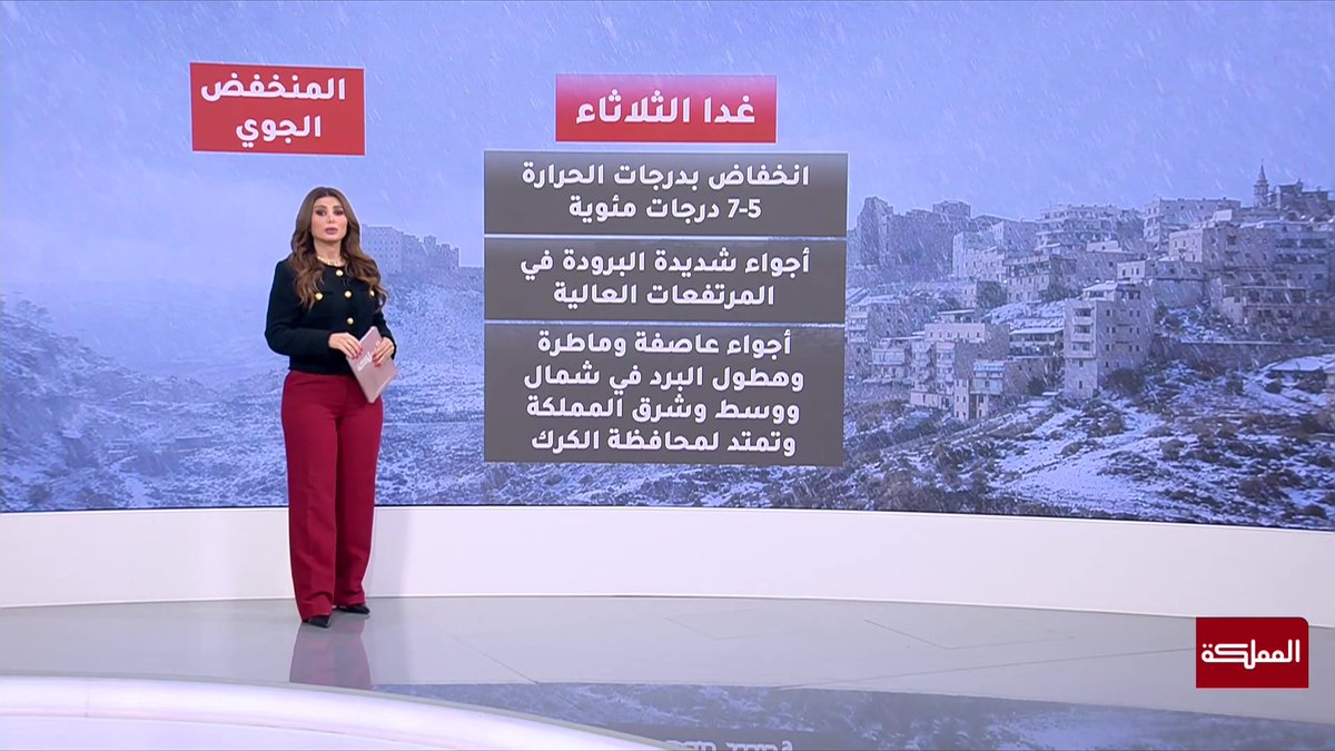 تطورات المنخفض الجوي المقبل.. والتحذيرات المرافقة له #الأردن 