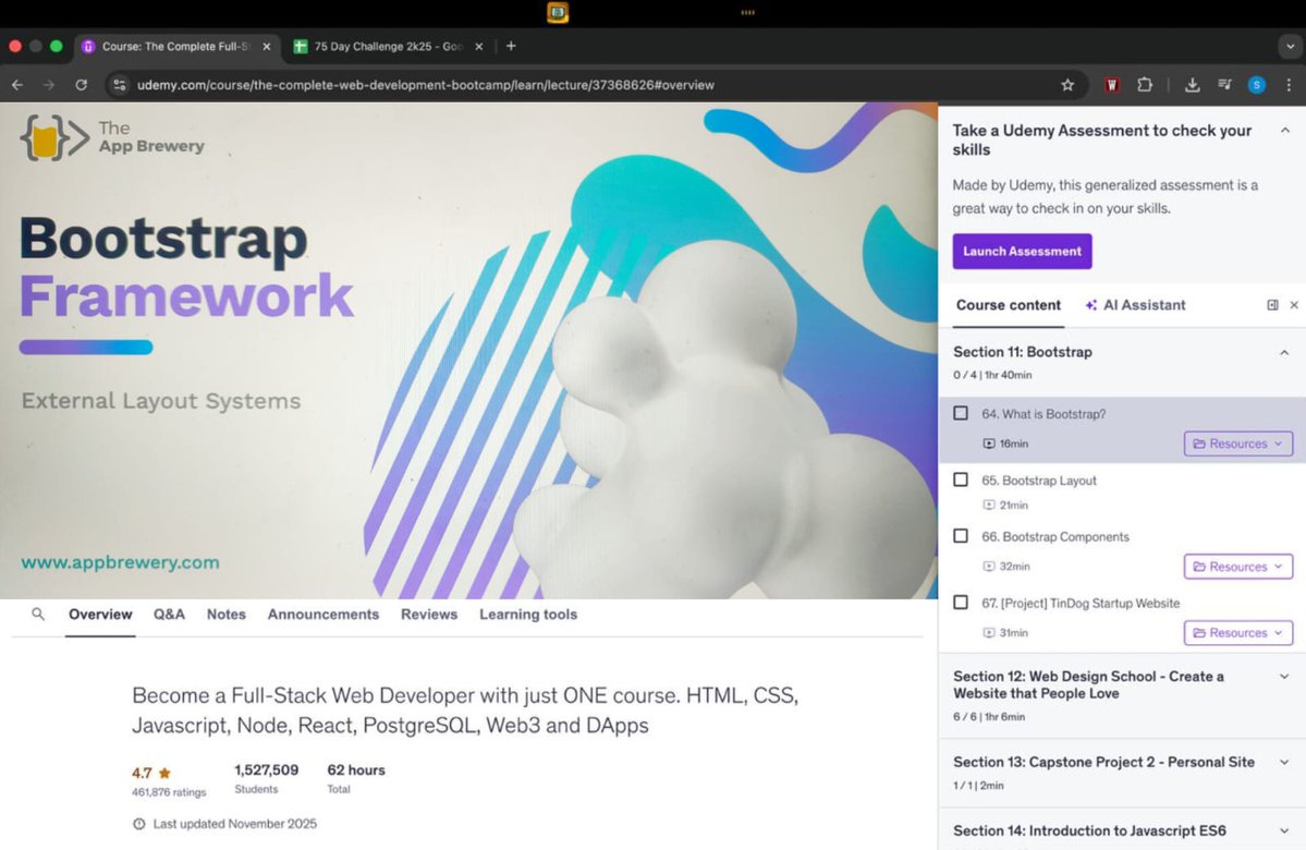 Soumya17_29's tweet photo. #Day_14
75 Days Challenge
IETE-SF CSS Topics covered :-
✅ Bootstrap in CSS
@IETE_BITS https://t.co/NC7KEmfCGM