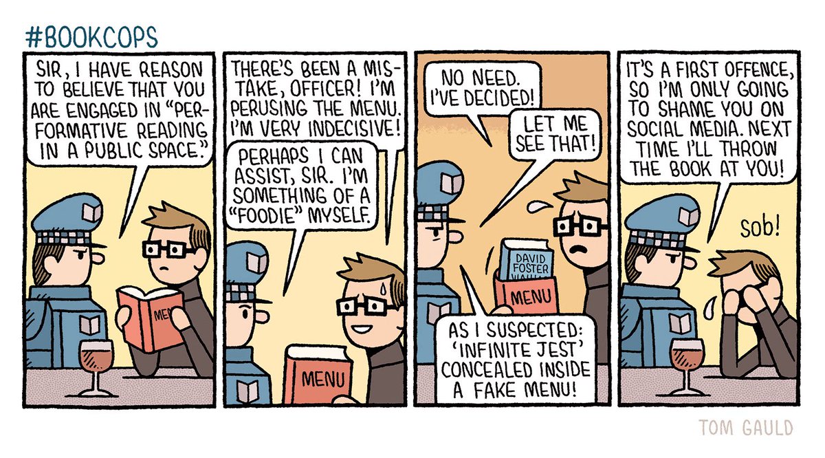 My latest cartoon for <a href="/GuardianBooks/">Guardian Books</a> #bookcops