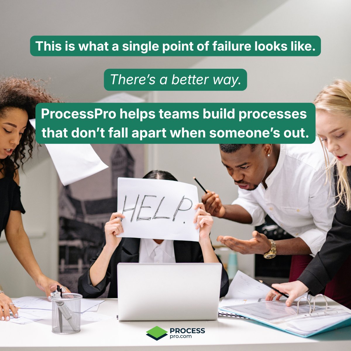 ProcessProTeam's tweet photo. Everything works until one person’s out.
Because the “process” was actually just in their head.

At ProcessPro, we help teams turn invisible know-how into real, scalable workflows, so the work keeps moving, even when someone’s off.

No scrambling. No single points of failure. https://t.co/Hu9erThnFw