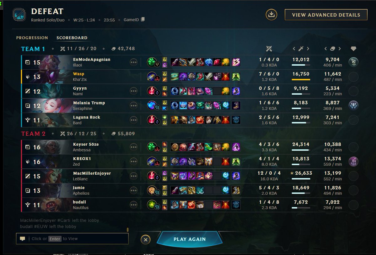 Waspman123's tweet photo. Can we do something about these trollers? We already removed the ability to dodge so at least let's punish people like this @drewlevin 
Game ID: 7682030147
IGN : https://t.co/QBr5aaR5zd https://t.co/1mPSGcQuGx