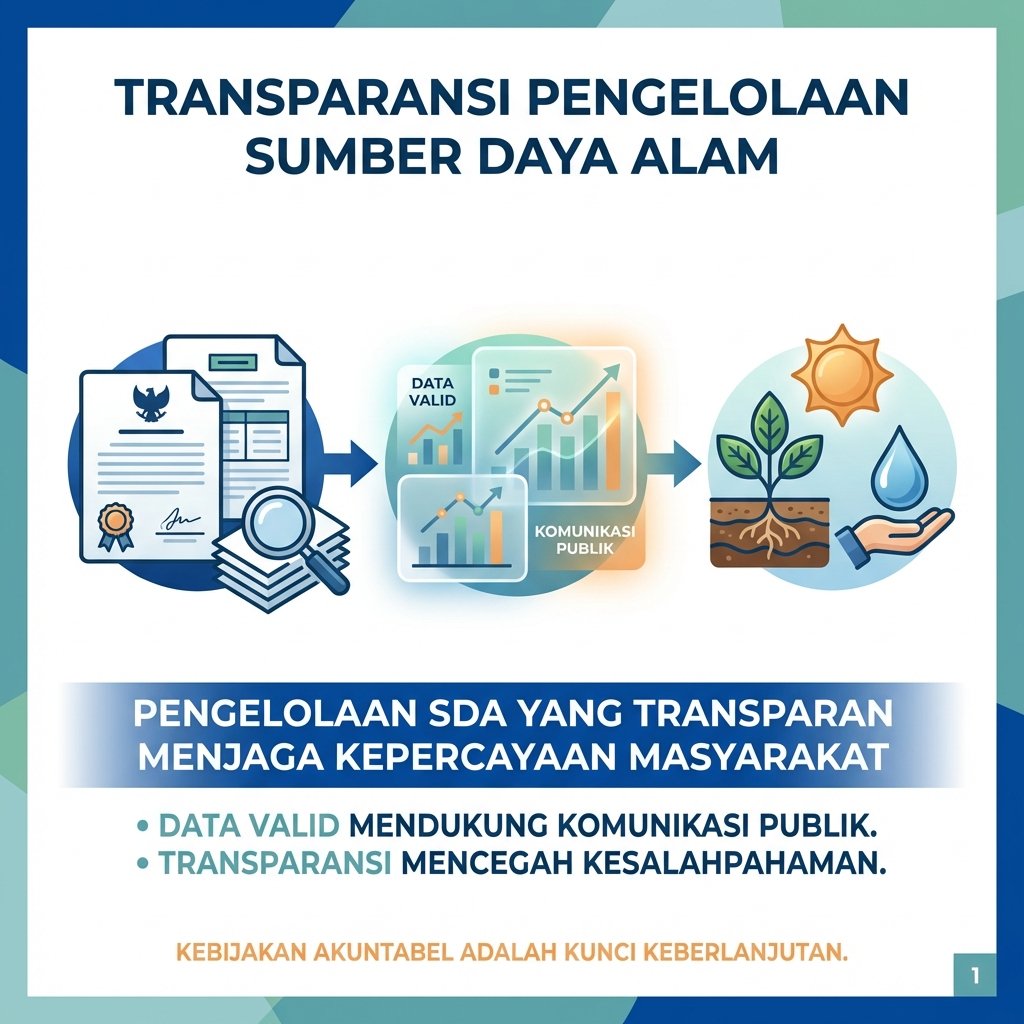 HauraAgustini's tweet photo. Transparansi dalam pengelolaan sumber daya alam adalah fondasi kepercayaan antara pemerintah dan masyarakat. Dengan data yang valid dan penjelasan terbuka, kita bisa bersama menjaga keberlanjutan sumber daya. Bagaimana menurut kamu peran transparansi dalam pengelolaan SDA? https://t.co/BJW16enlQt