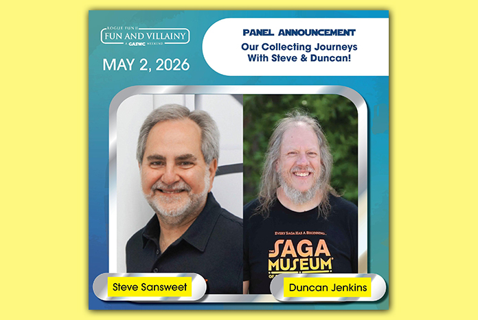 JediNewsNetwork's tweet photo. Steve Sansweet and Duncan Jenkins Presenting at Rogue Fun II: Fun and Villainy on May 2nd - https://t.co/FGxCnimBWO #StarWars #RogueFunII @StarWars @RanchoObiWan @SteveSansweet #DuncanJenkins @gaswc77 #GASWC https://t.co/gwANboSreY