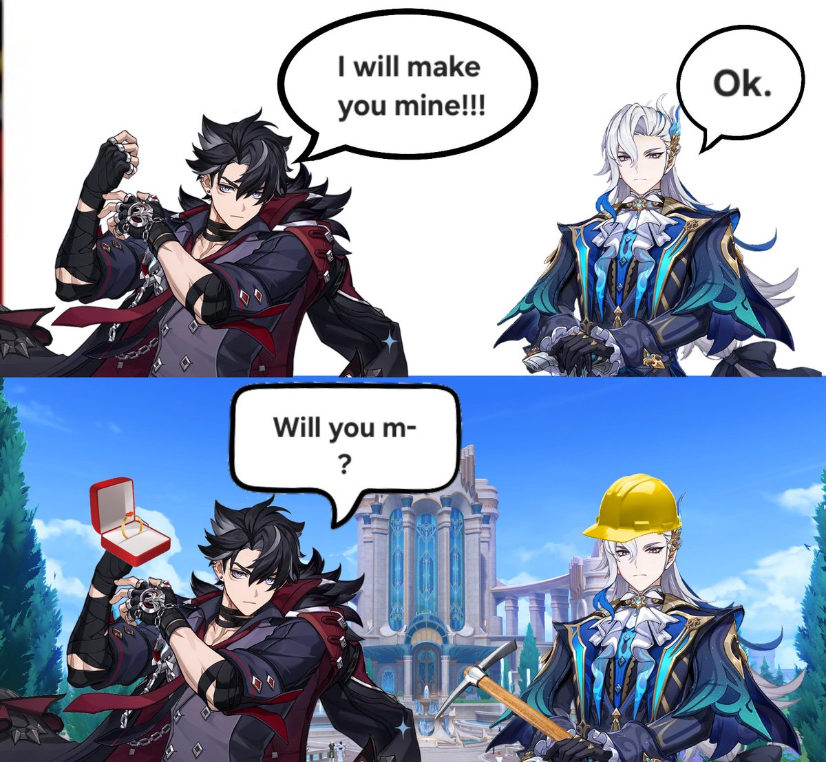 SeO_rkr's tweet image. #wriolette my headcanon