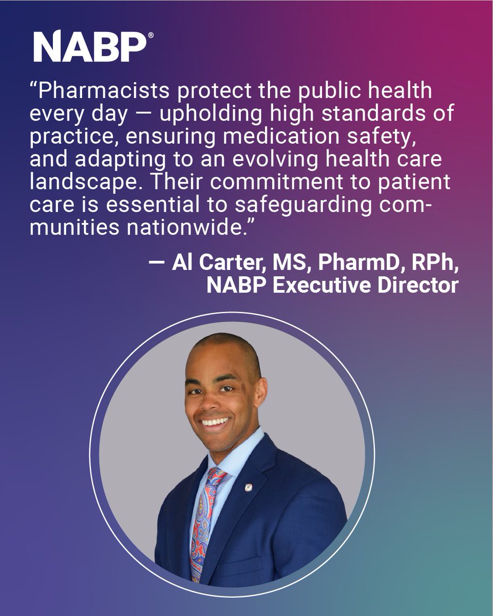 nabp's tweet photo. Today we are celebrating National Pharmacist Day!

We asked some pharmacists in our community to discuss the importance of the profession, and here's what they had to say.

Thank you to all pharmacists for protecting patients! #NationalPharmacistDay #PharmacyLife https://t.co/wJD0oRmRWI
