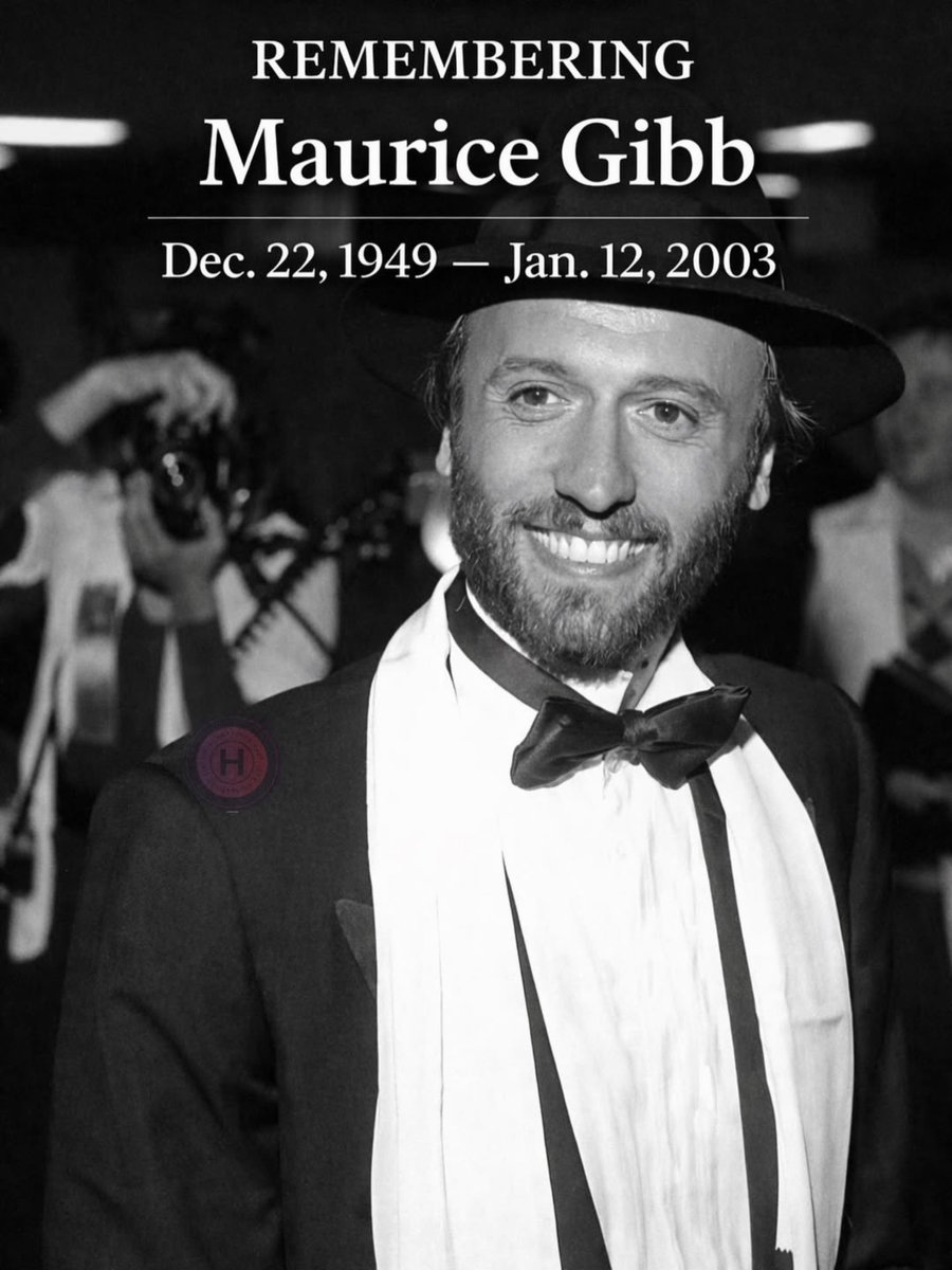 CriteriaMiami's tweet image. REMEMBERING Maurice Gibb 🤍🎶
Dec. 22, 1949 — Jan. 12, 2003

Twenty-three years ago today, we lost a quiet genius whose musical fingerprints are all over one of the greatest catalogs in pop history.
Maurice Gibb’s talent, heart, and creativity helped define the Bee Gees’ sound