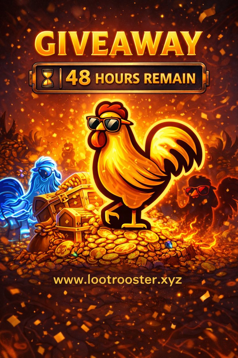 Lootrooster's tweet image. 🎉 Final Giveaway to Celebrate Our Website Beta Launch! 🎉

To celebrate the beta release of our website, we’re hosting a final giveaway exclusively on X.
⏳ This giveaway will run for 48 hours only.
🏆 Total Winners: 20

✅ How to Participate:

1️⃣ Like this post
2️⃣ Retweet this…