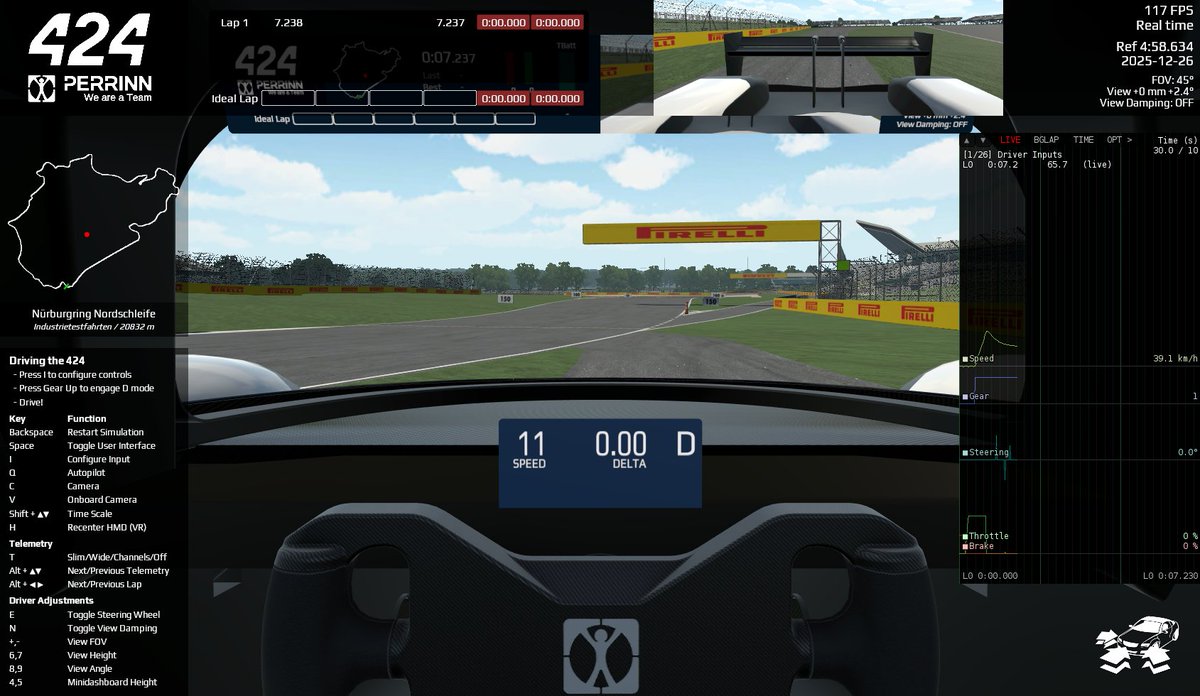 VehiclePhysics's tweet photo. First tests of the PERRINN 424 at Silverstone. What an amazing circuit!
https://t.co/kZfaaetjW2
#MadeWithUnity #Simracing #Motorsport #Silverstone #DigitalTwins #PERRINN #Project424 #Simulator #Engineering #Unity #VPPDev https://t.co/XP9umps5do