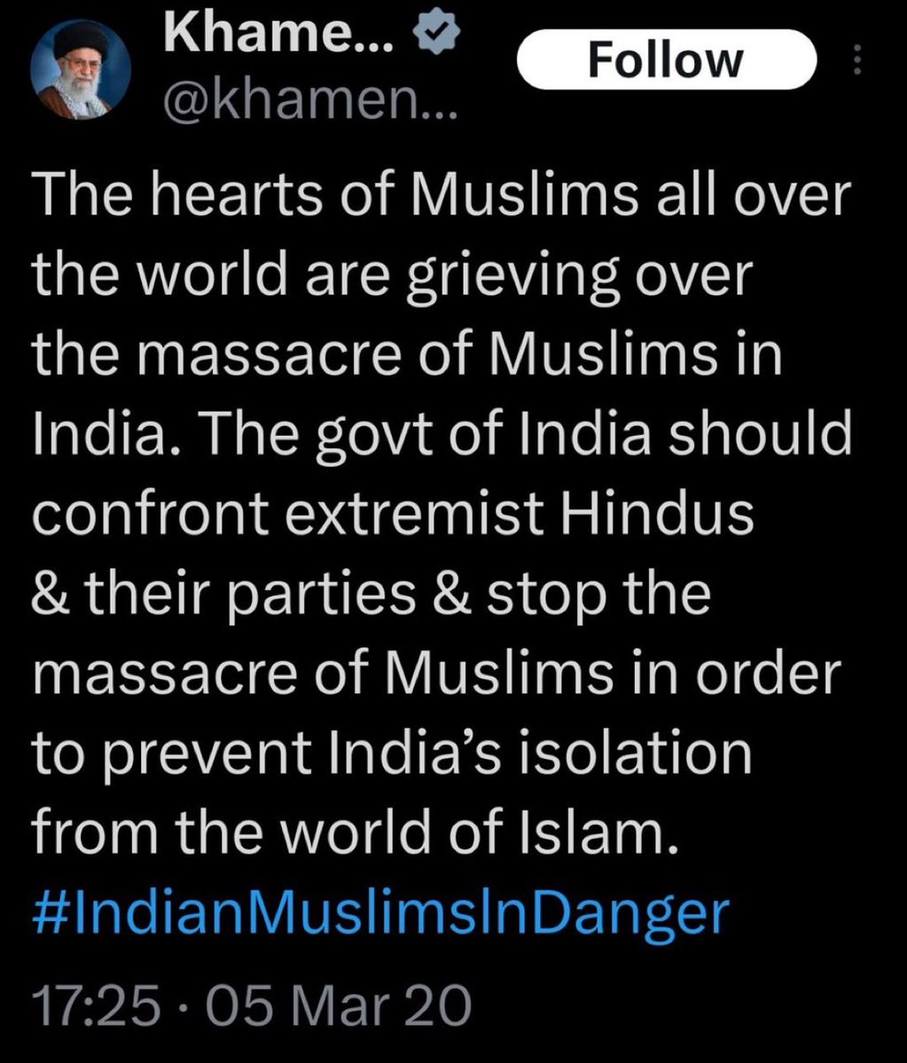 The Supreme Leader of Iran once spewed venom against India &amp; Hindus in particular.

Today, his own regime stands on shaky ground.

Karma has a way of catching up.

#IranRevolution2026