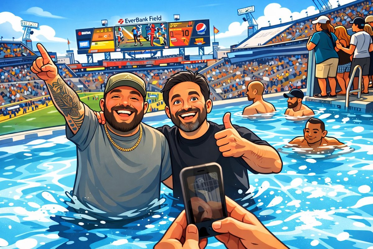 TheDegenWeekly's tweet photo. What a great weekend of football.

We had a great time at the Jags game. Josh Allen is superman. It might be the Bills year...or it might not be. 

Join us LIVE from Jacksonville at 10am for the RECAP.
https://t.co/s46oSi8DjB https://t.co/zb9416aUL4