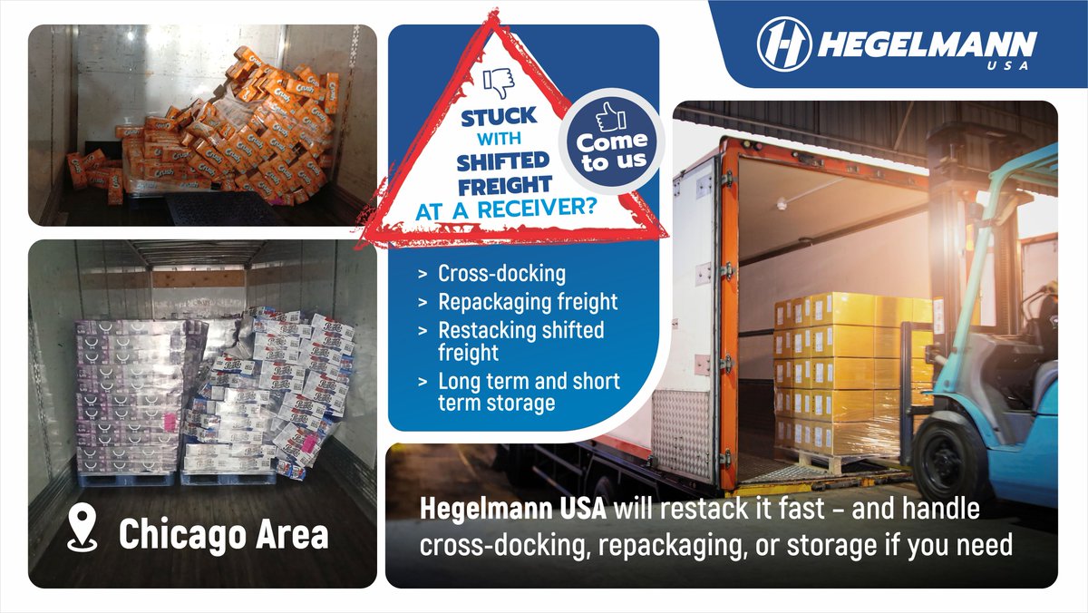 HegelmannGroup's tweet photo. When unexpected freight issues slow things down, Hegelmann USA is ready to help.

📷 Contact us: andrewj@hegelmann.us

#HegelmannUSA #shiftedfreight #cargo https://t.co/b2NOZkGups
