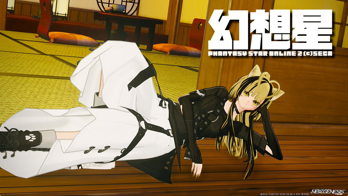 #PSO2NGS_SS︎ 
#メンテの日なのでssを貼る
#ma7ロゴ 

おや…？

肌の色が…普通…？？？(´・ω・｀)