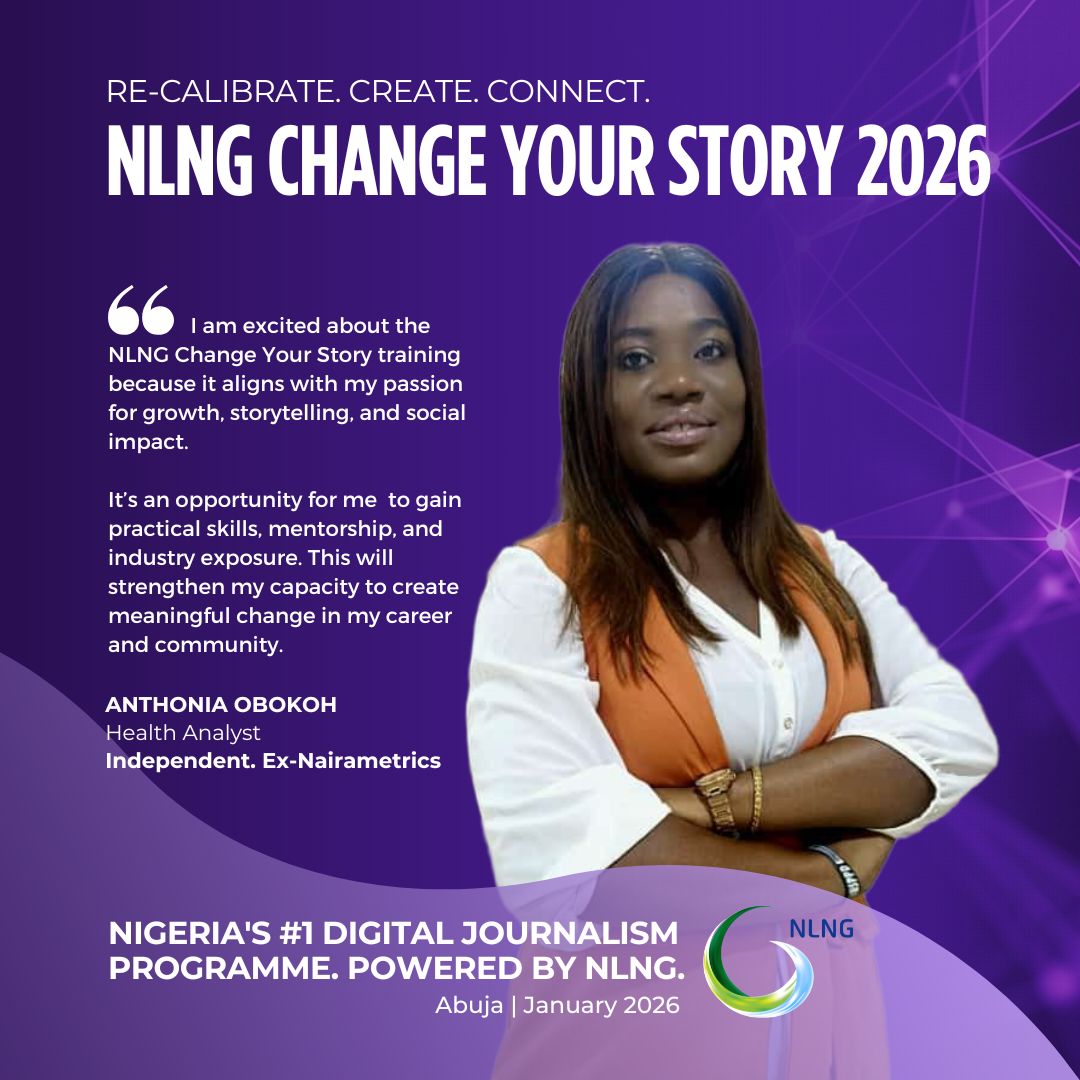Clinic4Journos's tweet photo. We're excited to reveal  @obokoh_anthonia, an independent journalist, as a participant in the next NLNG Change Your Story digital journalism training, Abuja edition. 

The programme is sponsored by @officialnlng. 

Lead trainer: @masondan

#NLNGCYS26 #FactChecking https://t.co/Vj11Fc2kxL