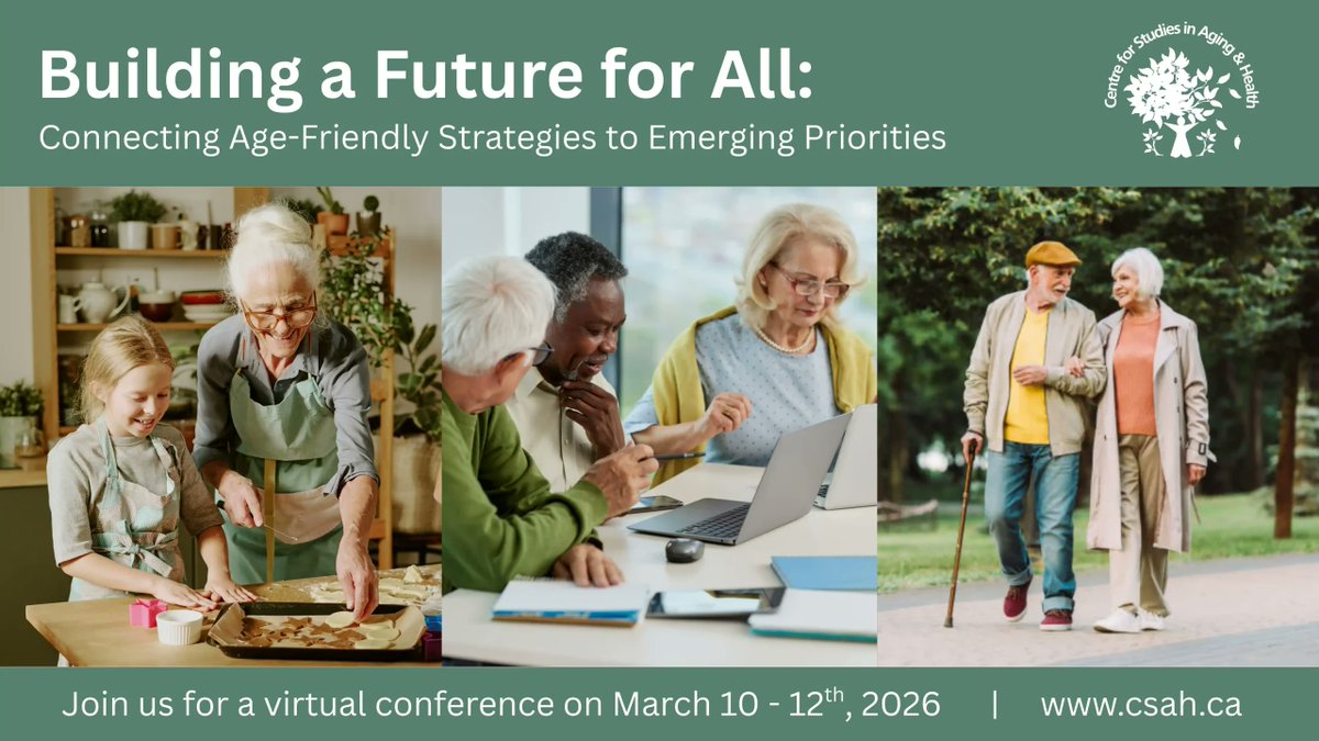 The Centre for Studies in Aging and Health (CSAH) tweet media