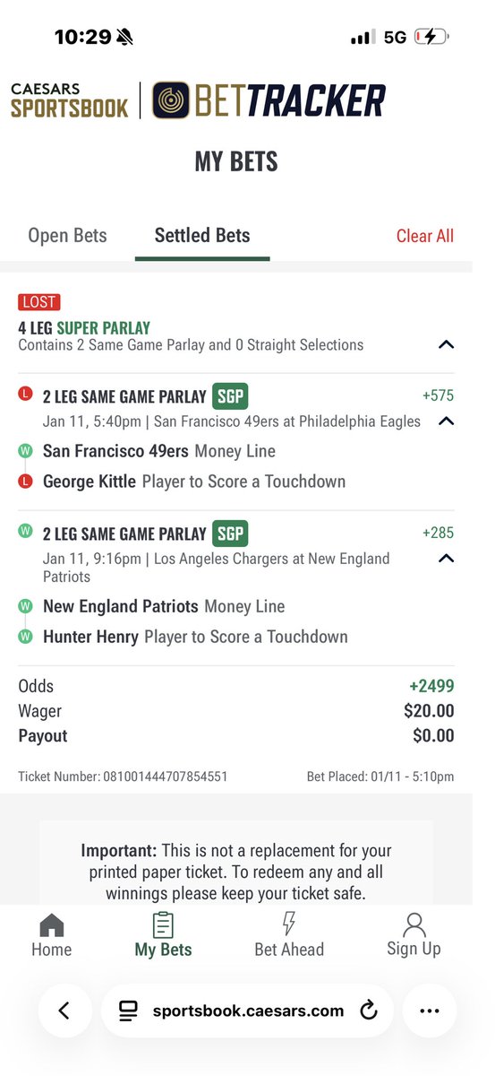 _jaypenn5's tweet photo. @CaesarsSports worst sportsbook fix it asap! why isn’t this voided he got injured 2nd quarter???? https://t.co/NegTQfbJbT