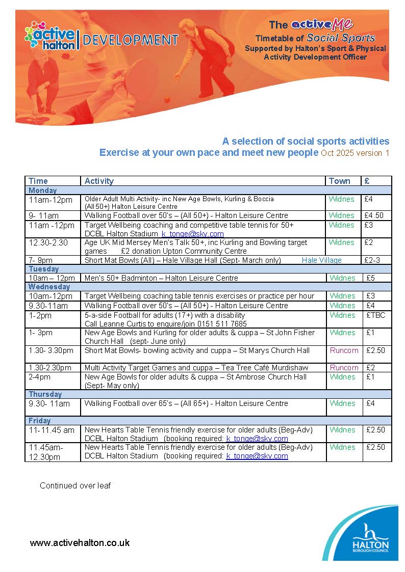 Halton Get Active & active me tweet media