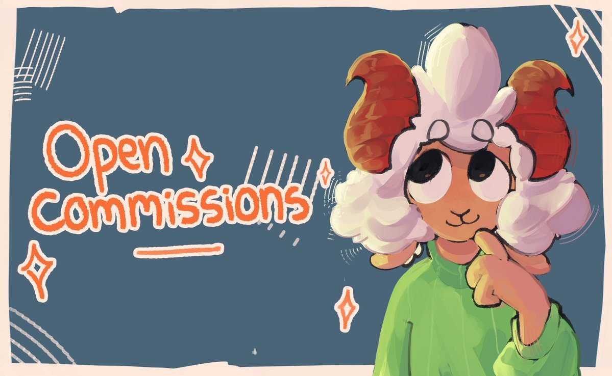 androdraw's tweet image. Opening commissions. Check my Carrd o Ko-fi for more information, and DM if ur interested!~ 🐑