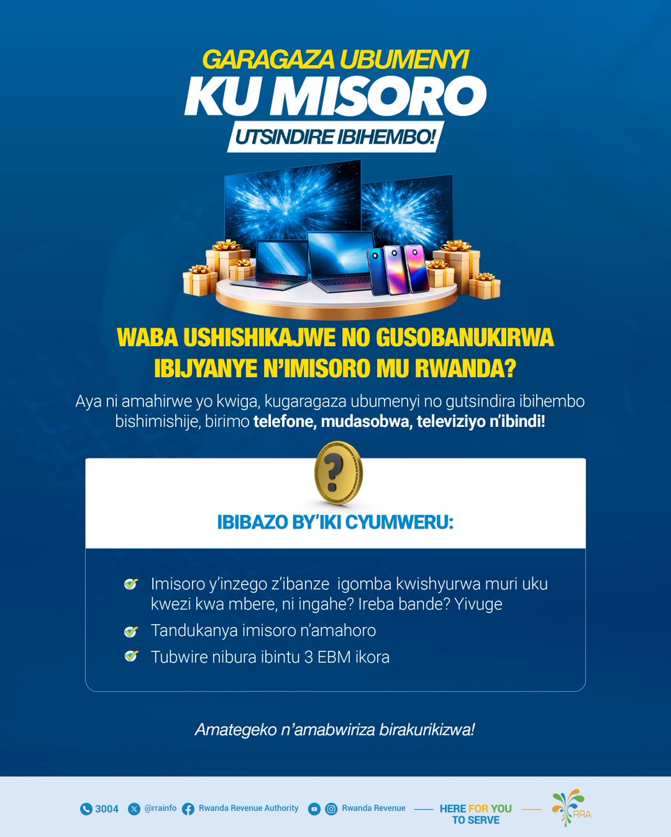 Rwanda Revenue Authority (RRA) tweet media