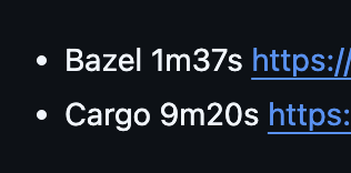steeve's tweet photo. So @OpenAI started building Codex with @bazelbuild

The results speak for themselves https://t.co/bnxn7obUYS