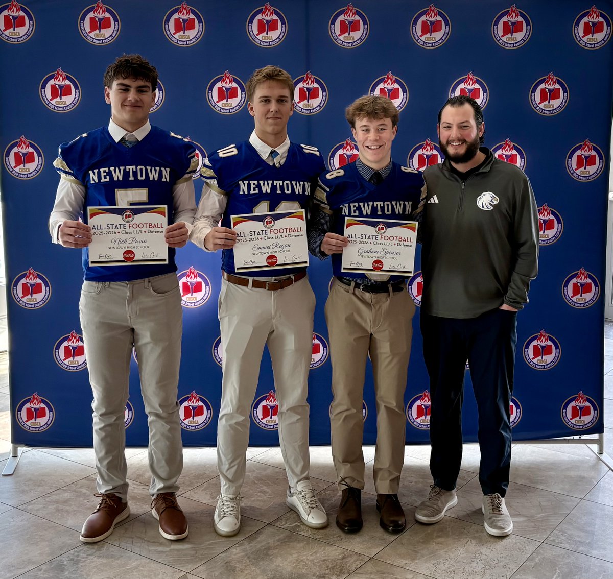 NewtownFootball's tweet photo. Celebrating our All State players! https://t.co/FkITMbcQJl