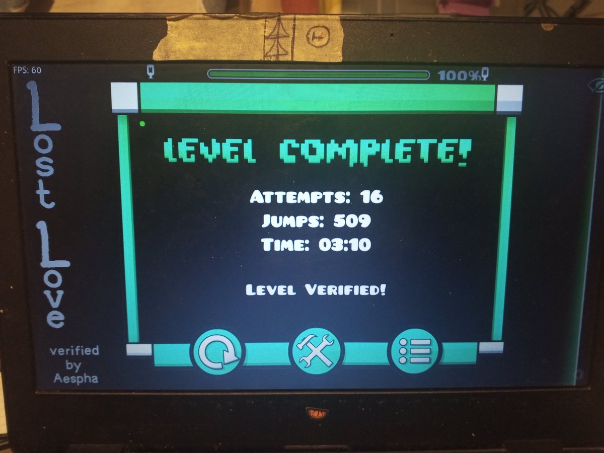 AleThree60's tweet photo. Lo logre me pase mi primer extreme demon :) https://t.co/mCWdKRnxtm