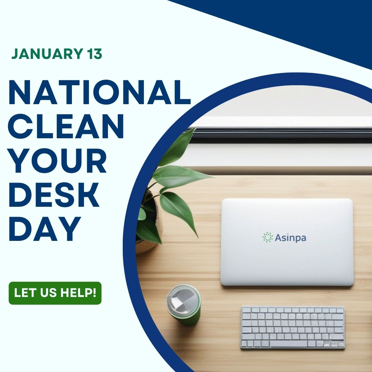 AsinpaTech's tweet photo. National Clean Off Your Desk Day is here ✨
If your desk is cluttered, chances are your to-do list is too. That’s where Asinpa comes in. Our services are built to take tasks off your plate, simplify your workflow, and help your business run smoother.
Less stress. More progress. https://t.co/Y1BO5RjZav