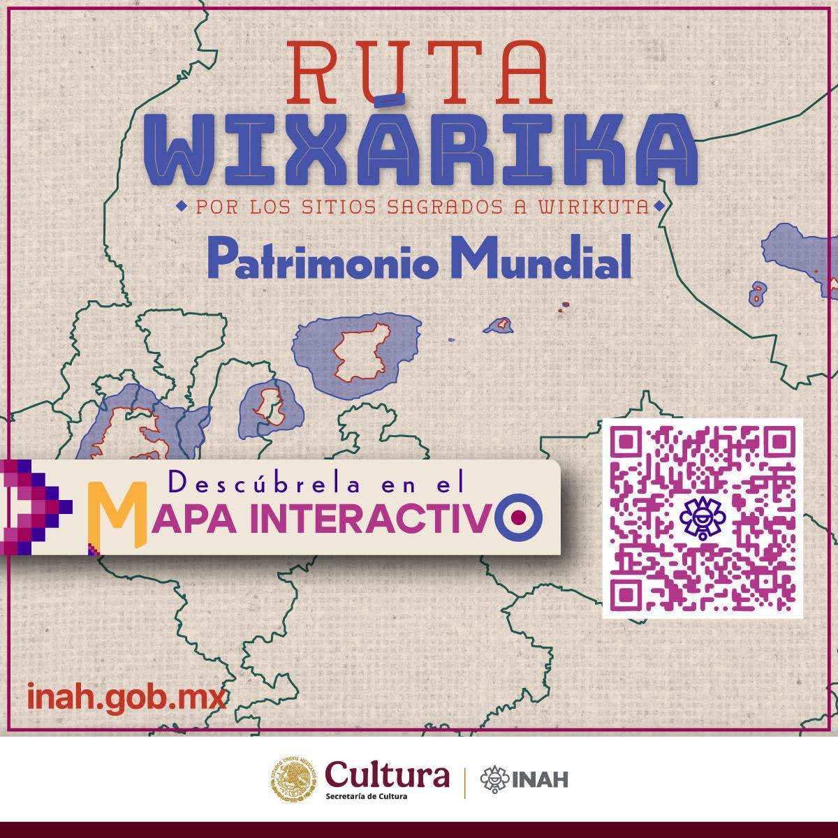 💠 ¡Descubre la Ruta Wixárika a Wirikuta! 💠

Explora los sitios sagrados que atraviesan cinco estados, su significado y los elementos que han convertido a esta ruta en Patrimonio Mundial por la <a href="/UNESCOMexico/">UNESCO México</a>

Recorre el mapa interactivo a través del QR:

#PatrimonioEsCultura