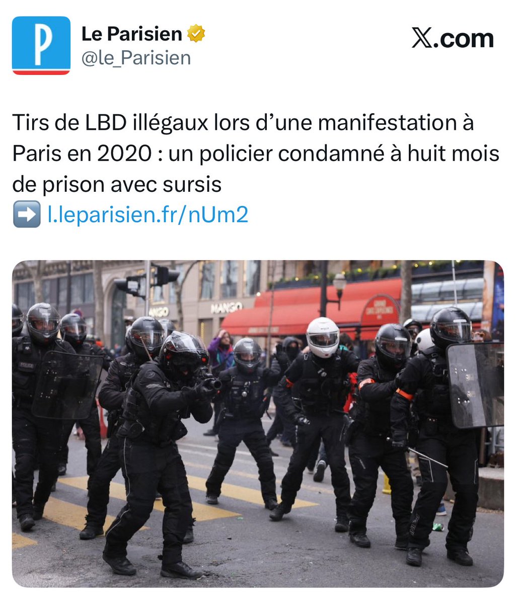 realmarcel1's tweet photo. Pas d’inscription au casier judiciaire en raison de ses états de service et pas d’interdiction d’exercer, il a été muté à la BAC en Occitanie.
Tout va bien.
➡️ https://t.co/13jHFIahDD https://t.co/VEO1jFV5If
