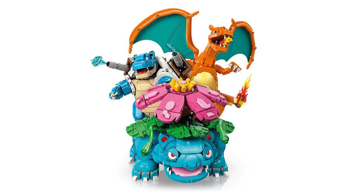 LEGO x Pokémon フシギバナ・リザードン・カメックス 海外公式