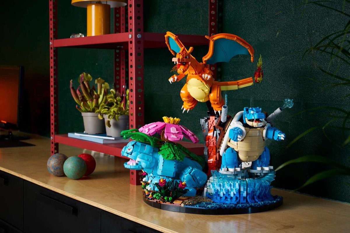 LEGO x Pokémon フシギバナ・リザードン・カメックス 海外公式