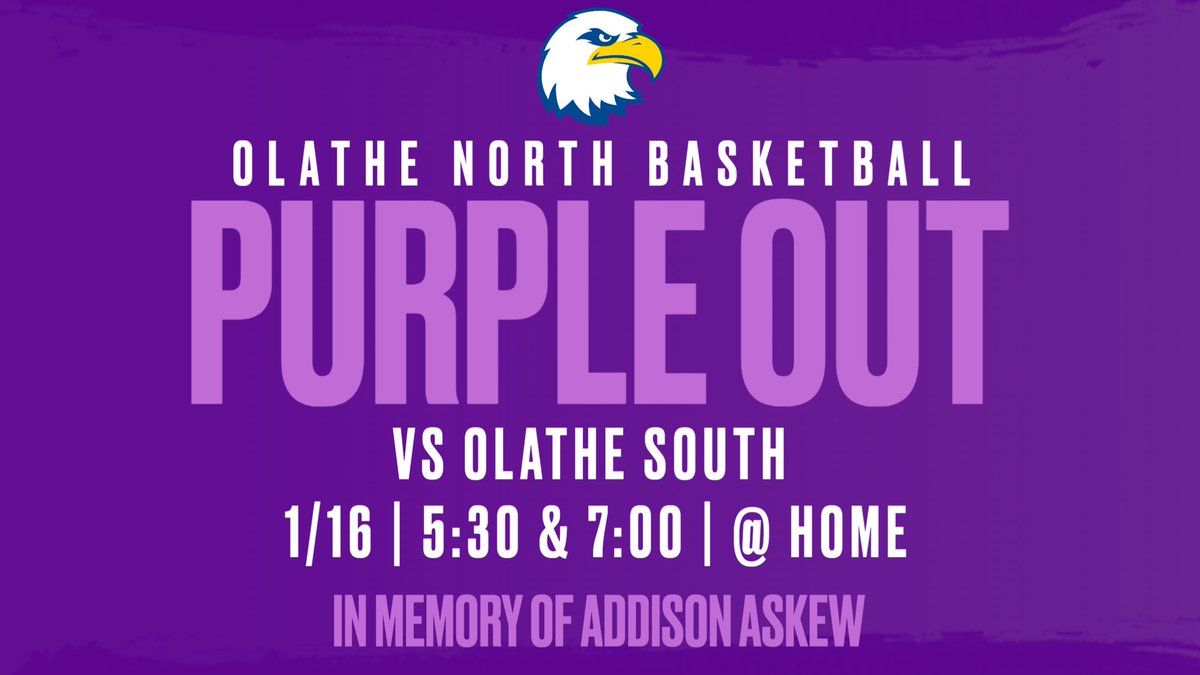 This Friday the Eagles will join together and wear purple 💜