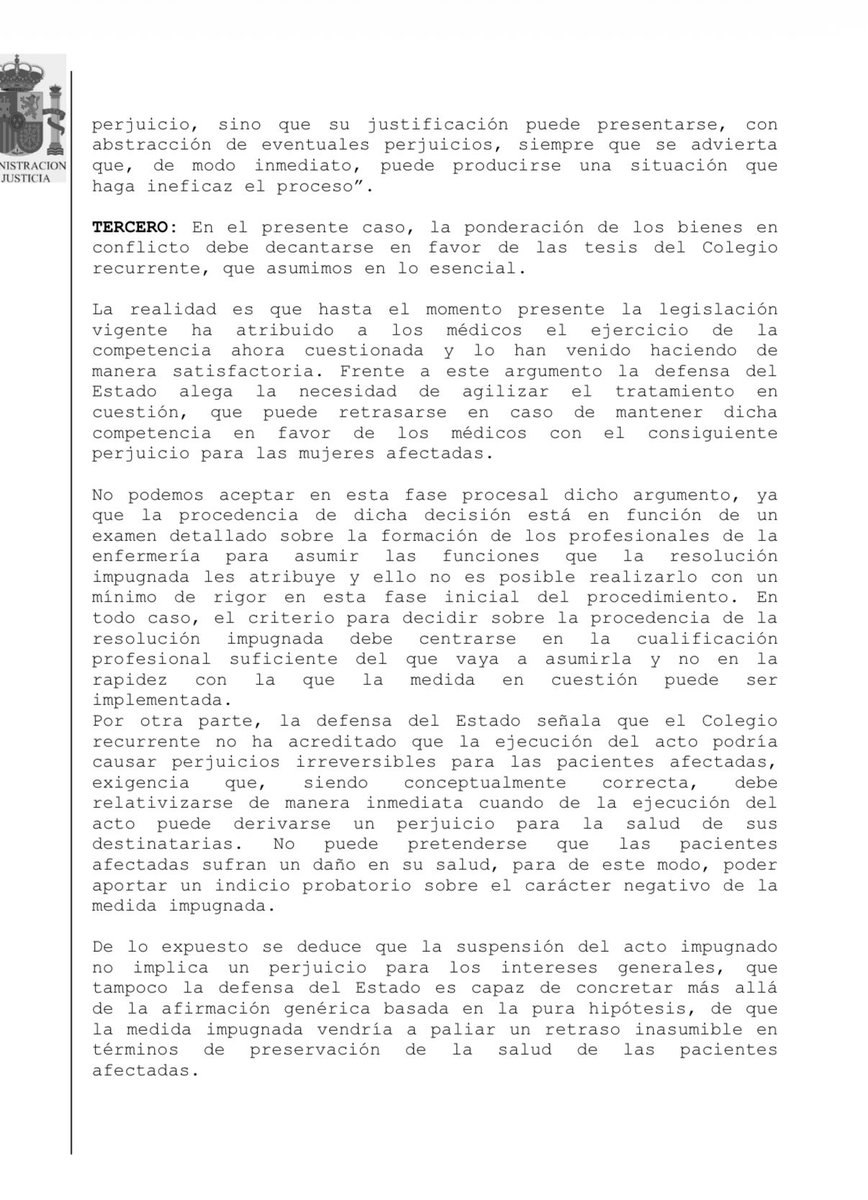 Sentencia de Audiencia Nacional sobre la “prescripción” enfermera.

‼️Suspende la guía hasta sentencia firme dado que la diferente cualificación PONE EN RIESGO LA SALUD

🕵🏽Esto hay que analizarlo a todos los niveles: por falta de médicos ponen enfermeros a “hacer” de médico. STOP