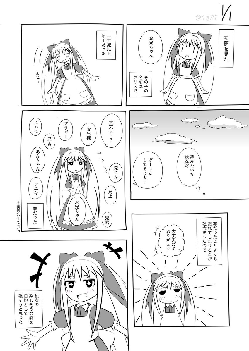 夢日記の漫画です。