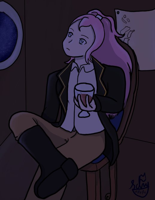 Redrew an old art from 5 years ago for New Years. I'm happy to see the progress.