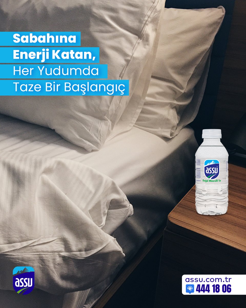 assuresmi's tweet photo. Güne nasıl başladığınız her şeyi değiştirir. ☀️💧
Uyanır uyanmaz içilen bir yudum Assu Doğal Mineralli Su, gece boyunca kaybedilen dengeyi yeniden kurmaya yardımcı olur. Doğal mineralli yapısıyla sabah saatlerinde bedeni ve zihni destekler. https://t.co/meB1t1ZSgk