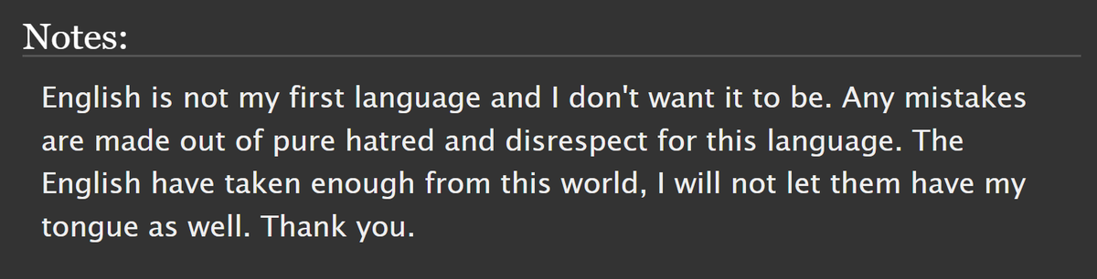 NewArtemis22's tweet photo. Tengo acento español cuando hablo en inglés porque soy española.
Porque no me da vergüenza serlo ni que se note que es mi tercera lengua.

Lo que sí da mucha vergüenza es el clasismo con tufillo a complejo de superioridad mal gestionado.

Además: https://t.co/QHjYaqZS3s