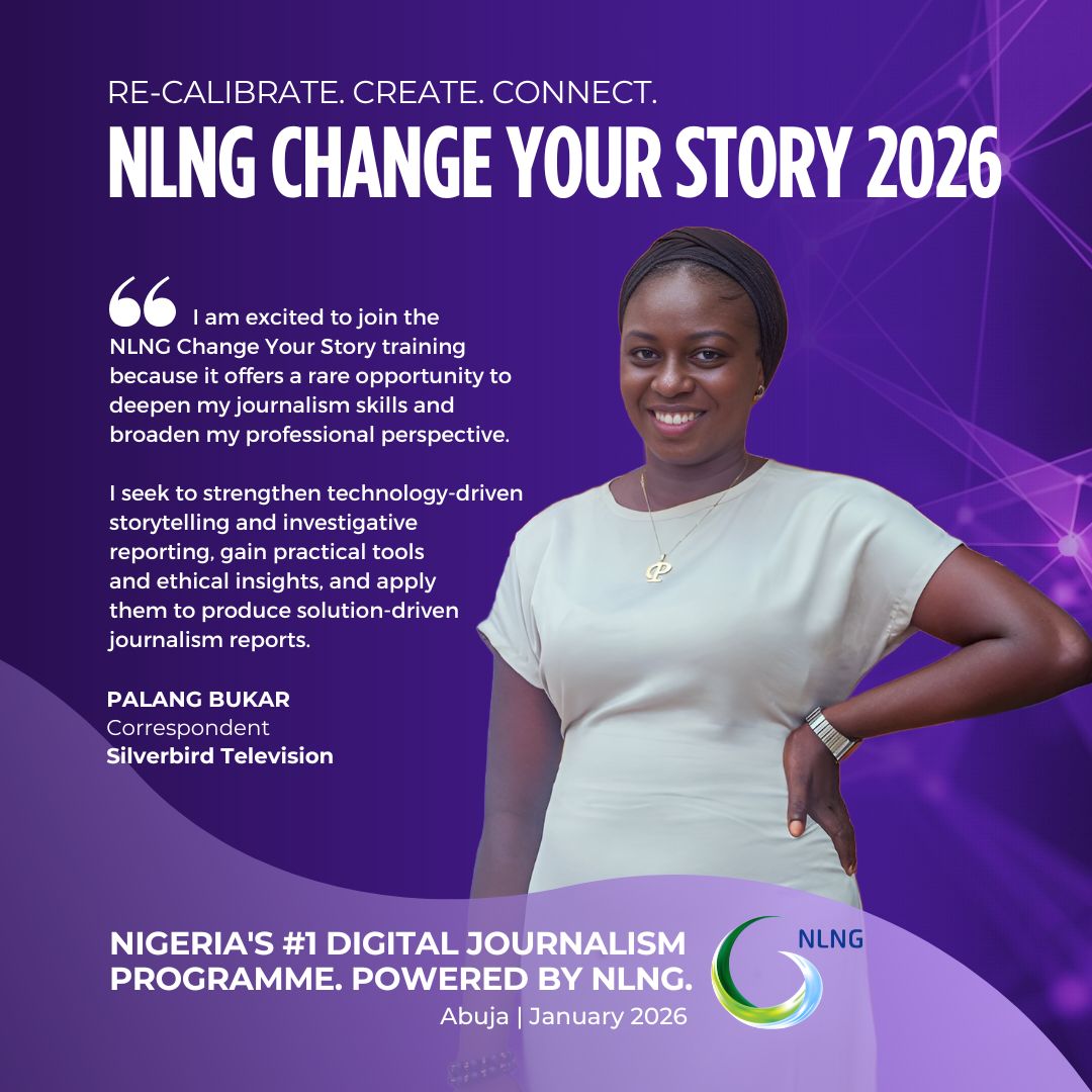 Clinic4Journos's tweet photo. @Ebony_Pee, Correspondent @SilverbirdTVcom, is set to participate in the next NLNG Change Your Story multimedia journalism workshop in Abuja, sponsored by @officialnlng
#NewsTraining #NLNGChangeYourStory2026 https://t.co/HIDNsuGw2r