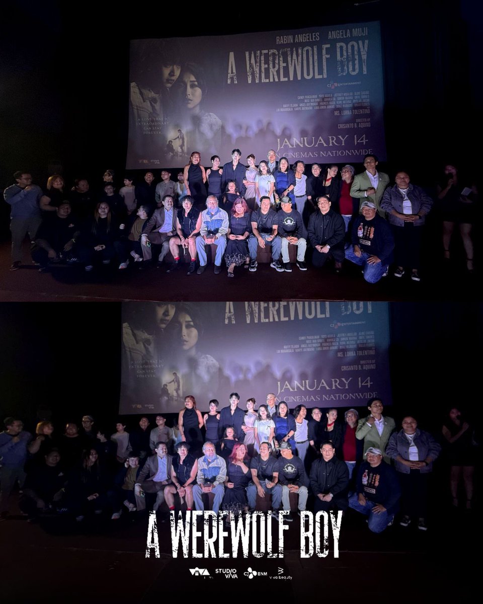 VIVA_Films's tweet photo. What a heartfelt movie! 💙🌕🐺

Take a look at the #AWerewolfBoyPH Red Carpet Premiere Night. 

Don’t miss the extraordinary movie, A WEREWOLF BOY this January 14 in cinemas nationwide! 

AWBPH PREMIERE NIGHT 

#AWerewolfBoyPremiereNight #RabinAngeles #AngelaMuji https://t.co/mdd1I1skUh