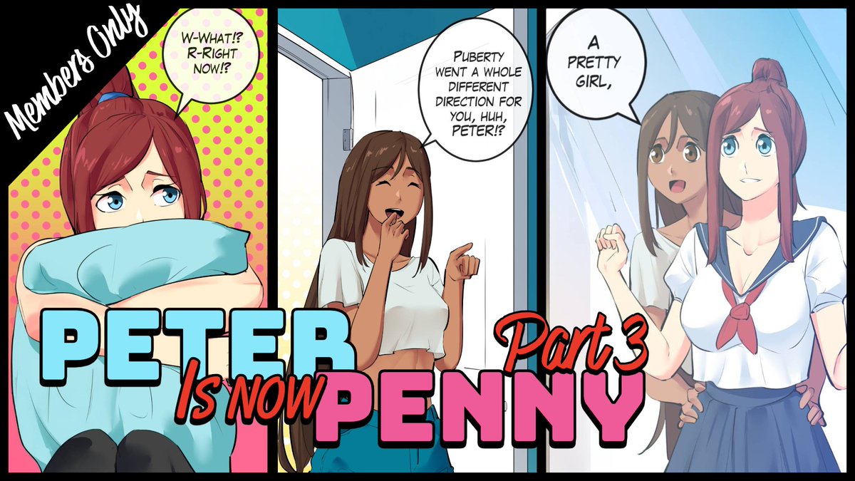 Forced to be a girl, Peter, now Penny, meets a old childhood friend and dresses in "her" new school uniform
patreon.com/posts/peter-is… 
Members Only Story
#genderbend #forcedfem #feminization #tftf #genderswitch #crossdressing #crossdresser #m2f #genderswitch #femboy #transgender